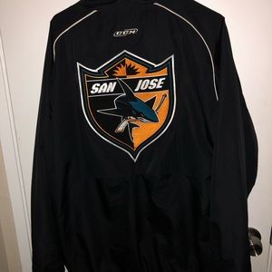 Vintage CCM San Jose Sharks Windbreaker